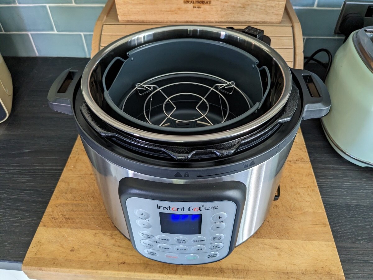 stainless steel rack in the instant pot