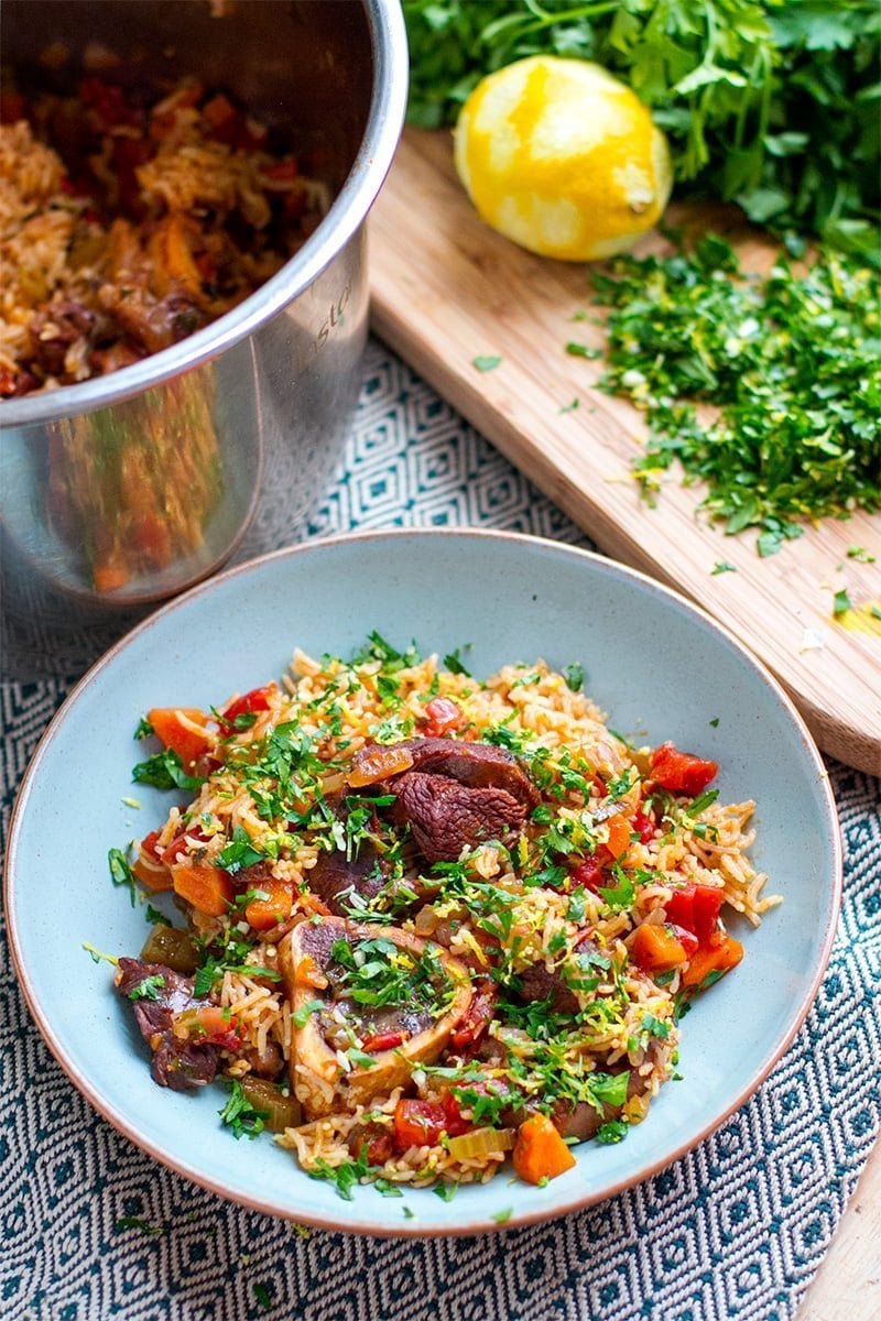 Instant Pot Osso Buco Rice