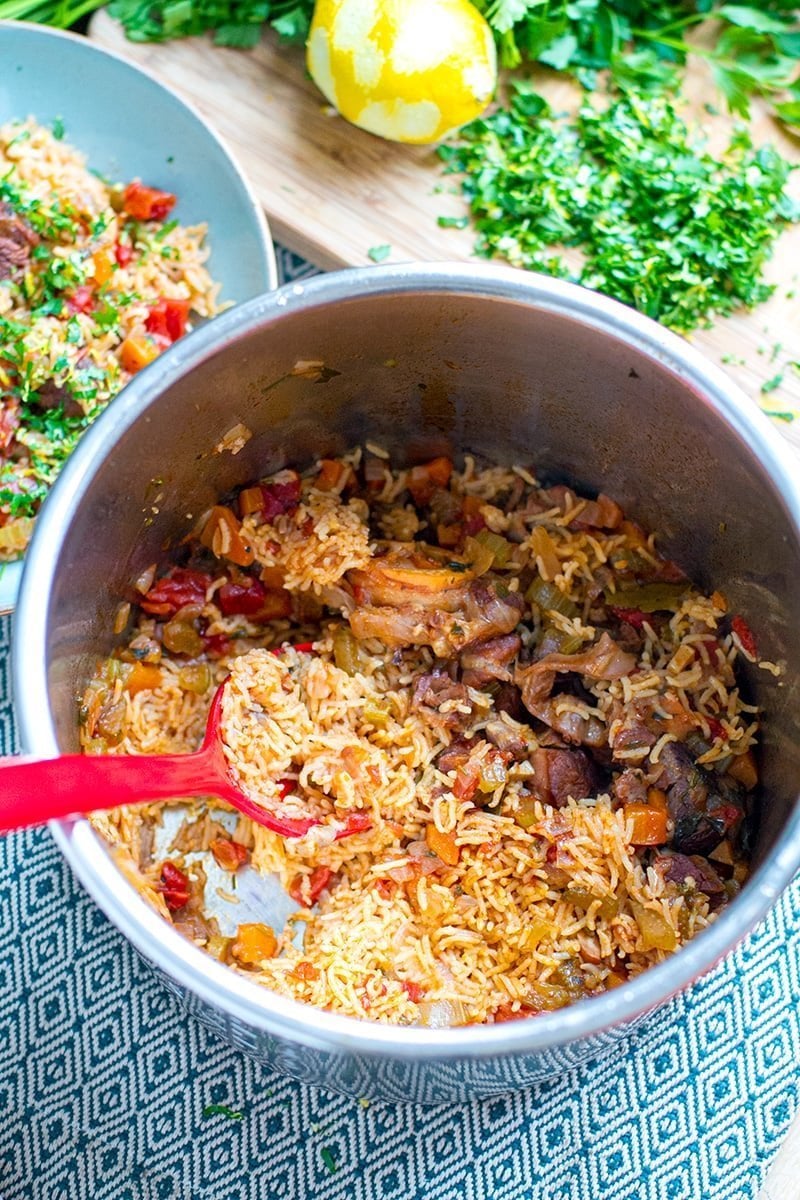 Instant Pot Osso Buco Rice 