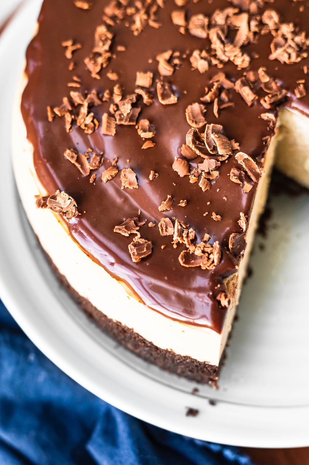 Instant Pot Peanut Butter Chocolate Cheesecake