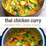 Instant Pot Thai Chicken Curry (Gluten-free, Paleo)