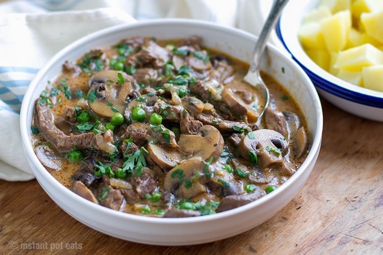 Instant Pot Beef stroganoff