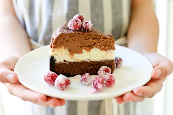 Tripe layer chocolate cheesecake in Instant Pot