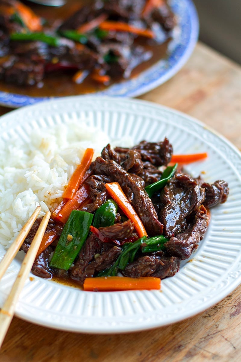 Flank steak Instant Pot Mongolian Beef recipe