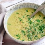 INSTANT POT POTATO LEEK SOUP WITH KALE