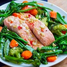 Instant Pot Salmon &amp; Vegetables  (Steamed)-image