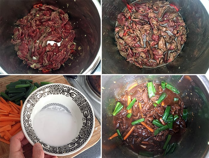 Making Flank Steak or Skirt Steak Instant Pot Mongolian Beef