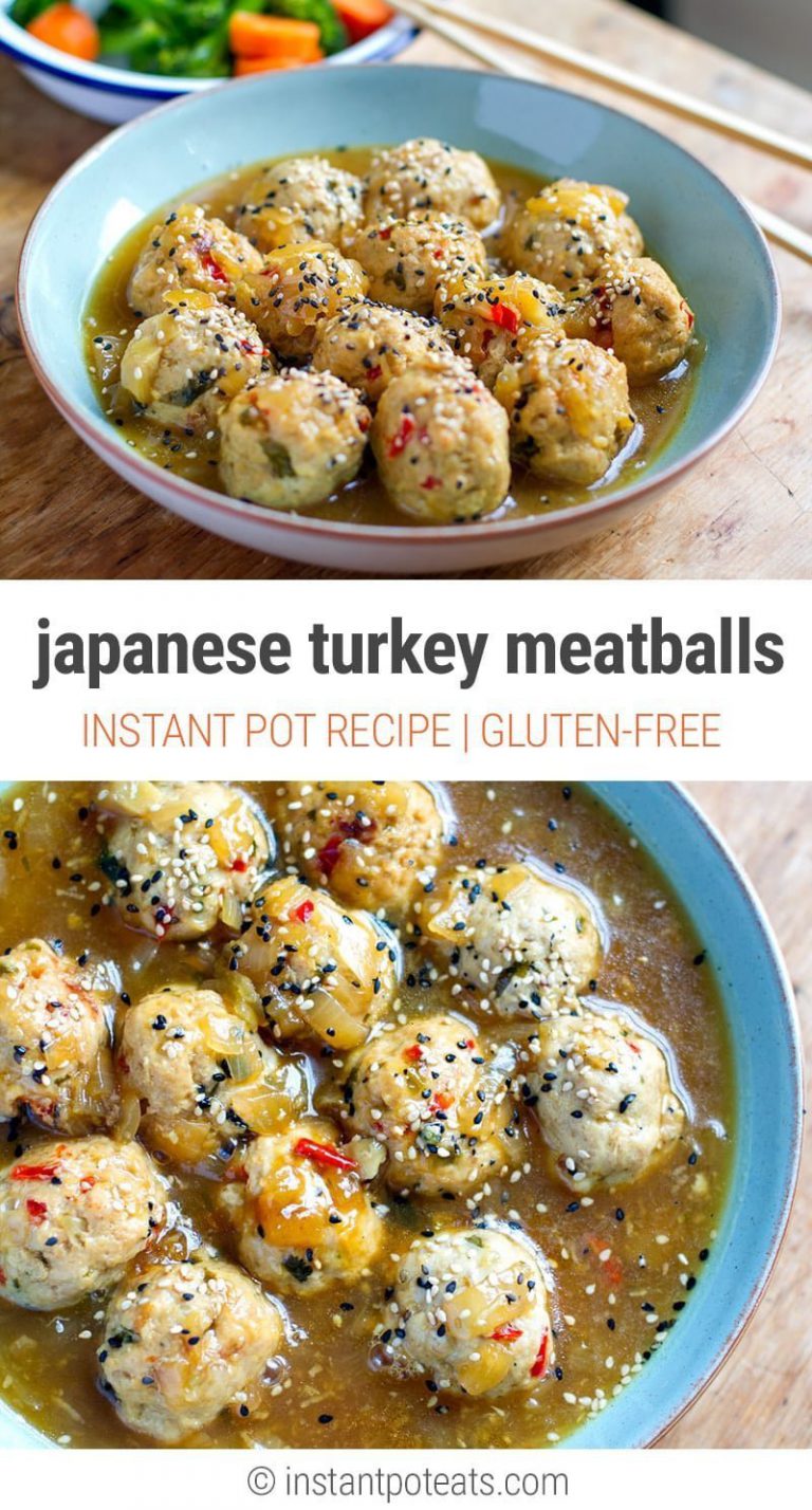 Instant Pot Turkey Meatballs With Japanese Gravy