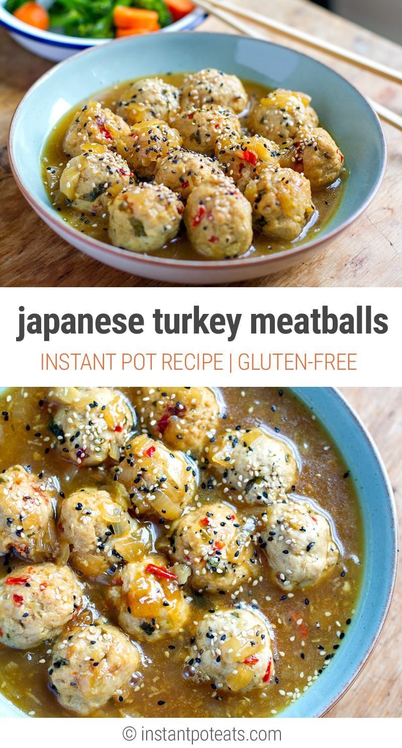 Instant Pot Turkey Meatballs With Japanese Gravy 