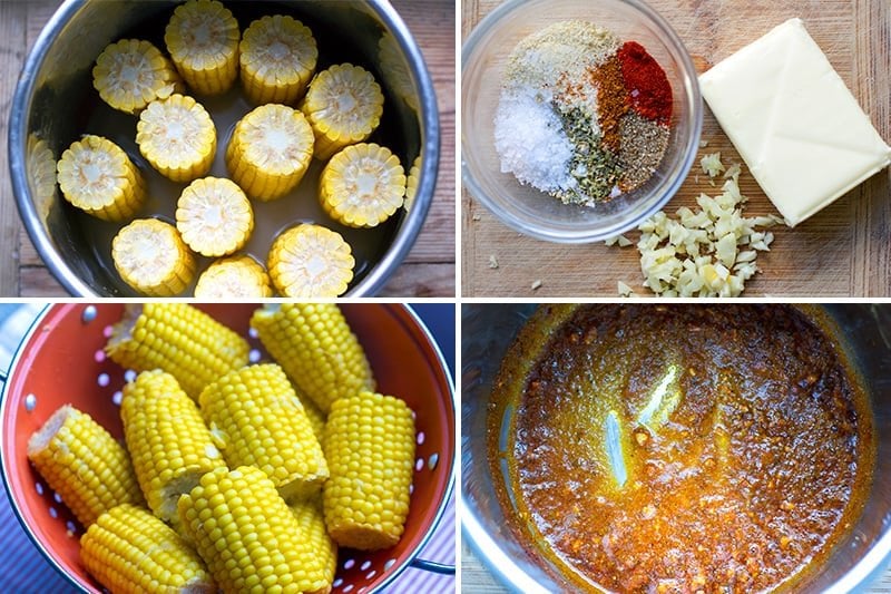 Corn on the cob instant pot - steps