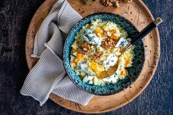 Instant Pot Butternut Squash Risotto With Blue Cheese