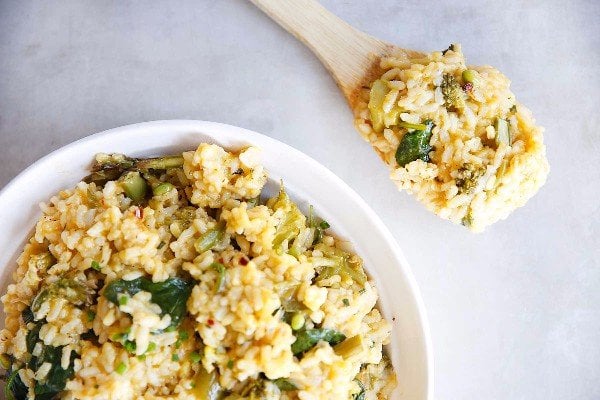 Instant Pot Lemon Vegetable Risotto 