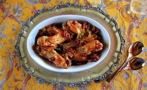 Cranberry Braised Instant Pot Turkey Wings 