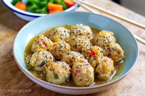 Japanese Instant Pot Turkey Meatballs 