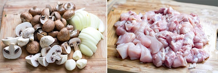 Instant Pot Chicken with Mushrooms, Leeks, and Artichokes - White Coat Pink  Apron