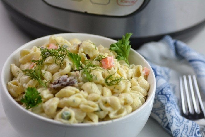 Instant Pot Bacon & Ranch Pasta Salad