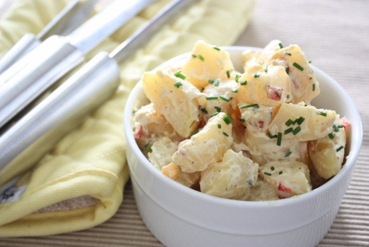 Potato Salad With Greek Yoghurt Dressing