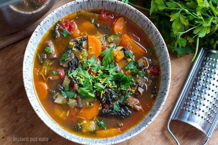 Most Popular Instant Pot Recipes of 2018 healthy vegan vegetable soup