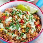 Mexican Instant Pot Quinoa With Cilantro Lime Dressing (Vegetarian, Gluten-Free)