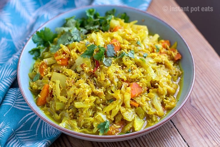 Instant Pot Sri Lankan Coconut Cabbage 