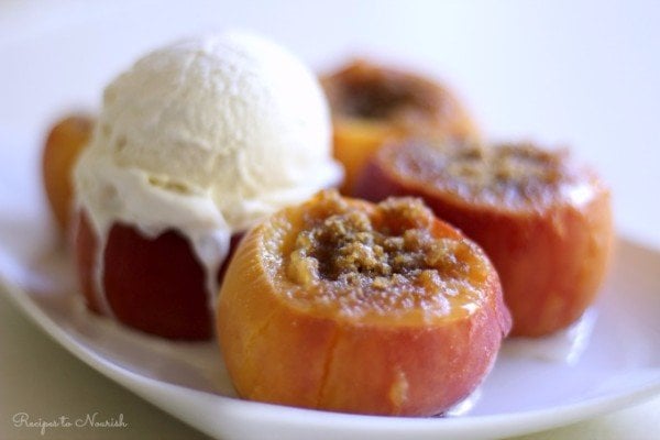 Instant Pot Stuffed Peaches