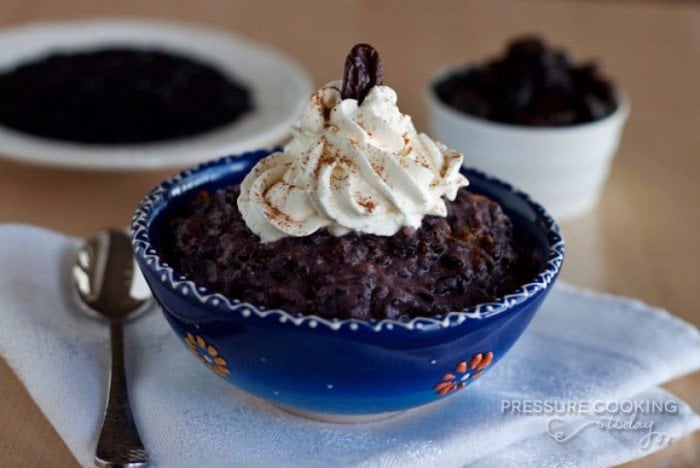 Instant Pot Black Rice Pudding