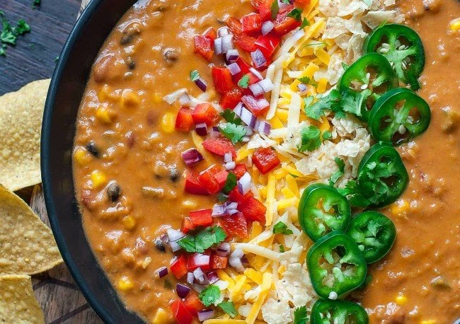 Instant Pot Lentil Tortilla Soup 