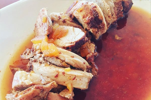 Instant Pot Apple Honey Pork Tenderloin 