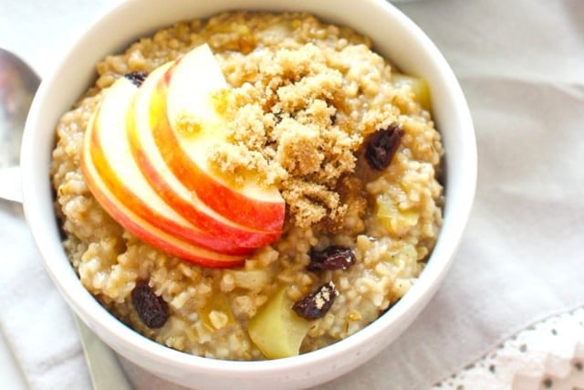 Honeycrisp Apple & Raisin Instant Pot Steel Cut Oats 