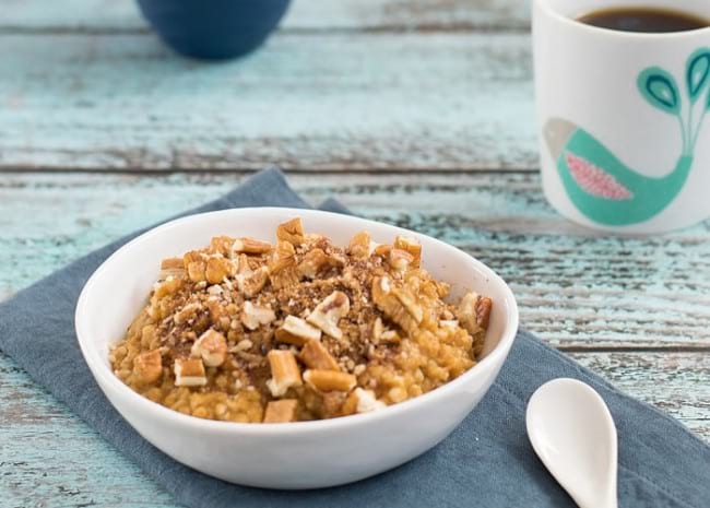 Pumpkin Coffee Cake Oatmeal