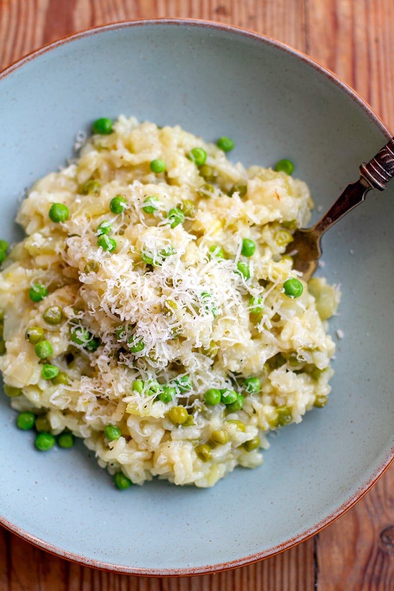 Instant Pot Risotto With Peas & Celery