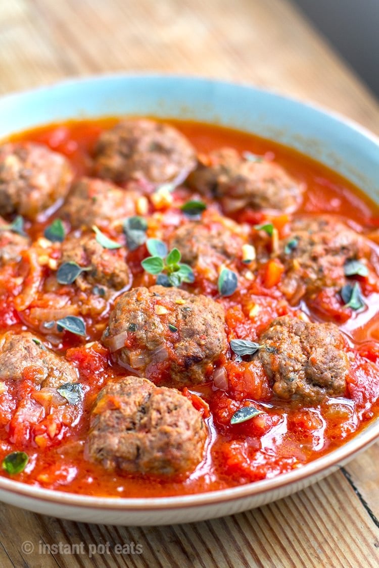 Instant Pot Meatballs In Tomato Sauce