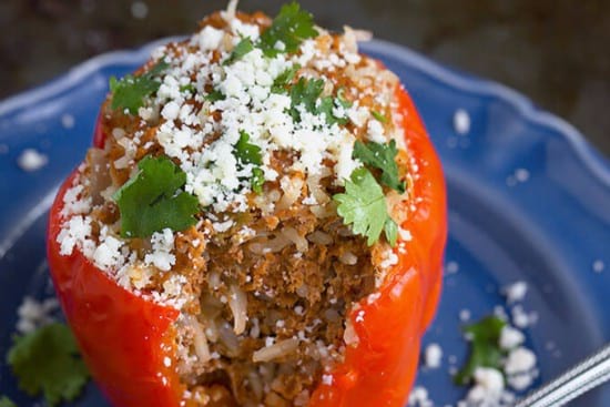 Mexican Instant Pot Stuffed Peppers 