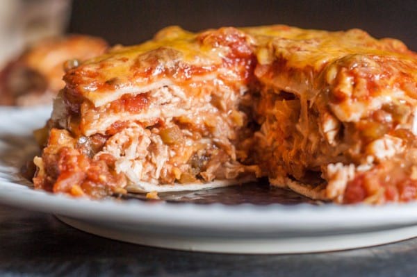 Instant Pot Chicken Burrito Lasagna 