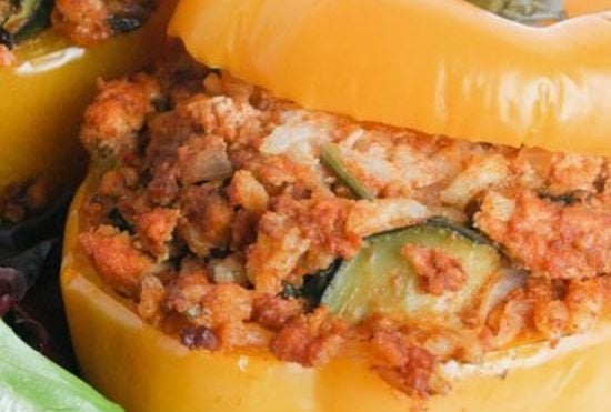 Chorizo Instant Pot Stuffed Peppers 