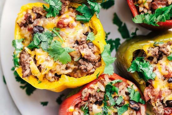 Slow Cooker Stuffed Bell Peppers 