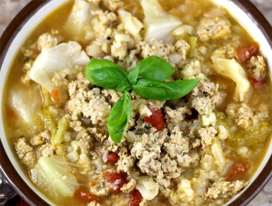 Low-carb Instant Pot Un-stuffed Cabbage Roll Soup 