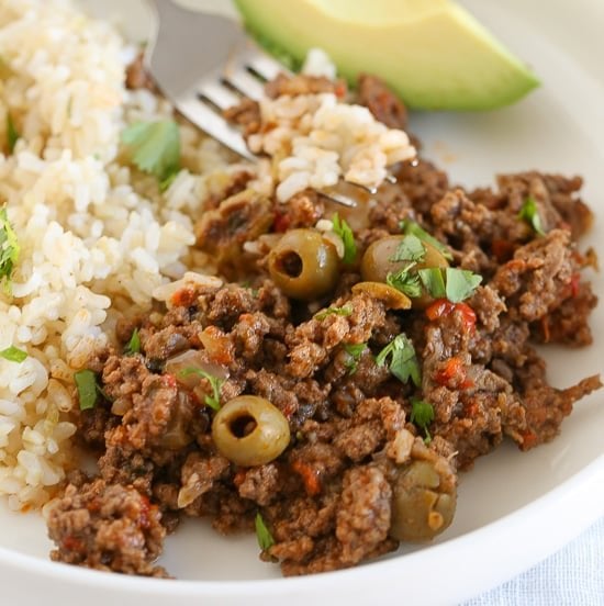 Instant Pot Ground Beef Picadillo