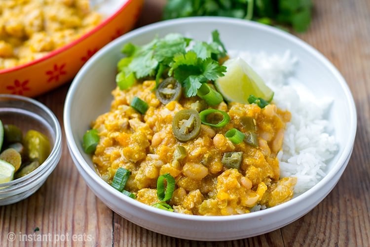 Instant Pot Turkey Chili With Kabocha Squash & White Beans