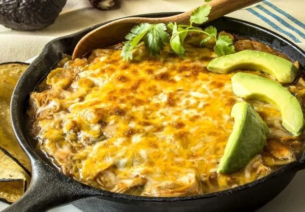 Instant Pot Chicken Enchilada Casserole 