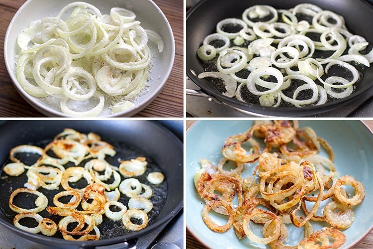 How to make crispy fried onions (gluten-free)