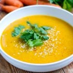 Carrot Cilantro & Lemongrass Soup - Instant Pot recipe