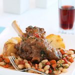 Italian-style Instant Pot Lamb Shanks With White Beans (grain-free, dairy-free, one-pot, recipe from Instant Pot Obsession cookbook)