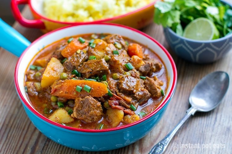 Instant Pot Moroccan Lamb Stew With Potatoes