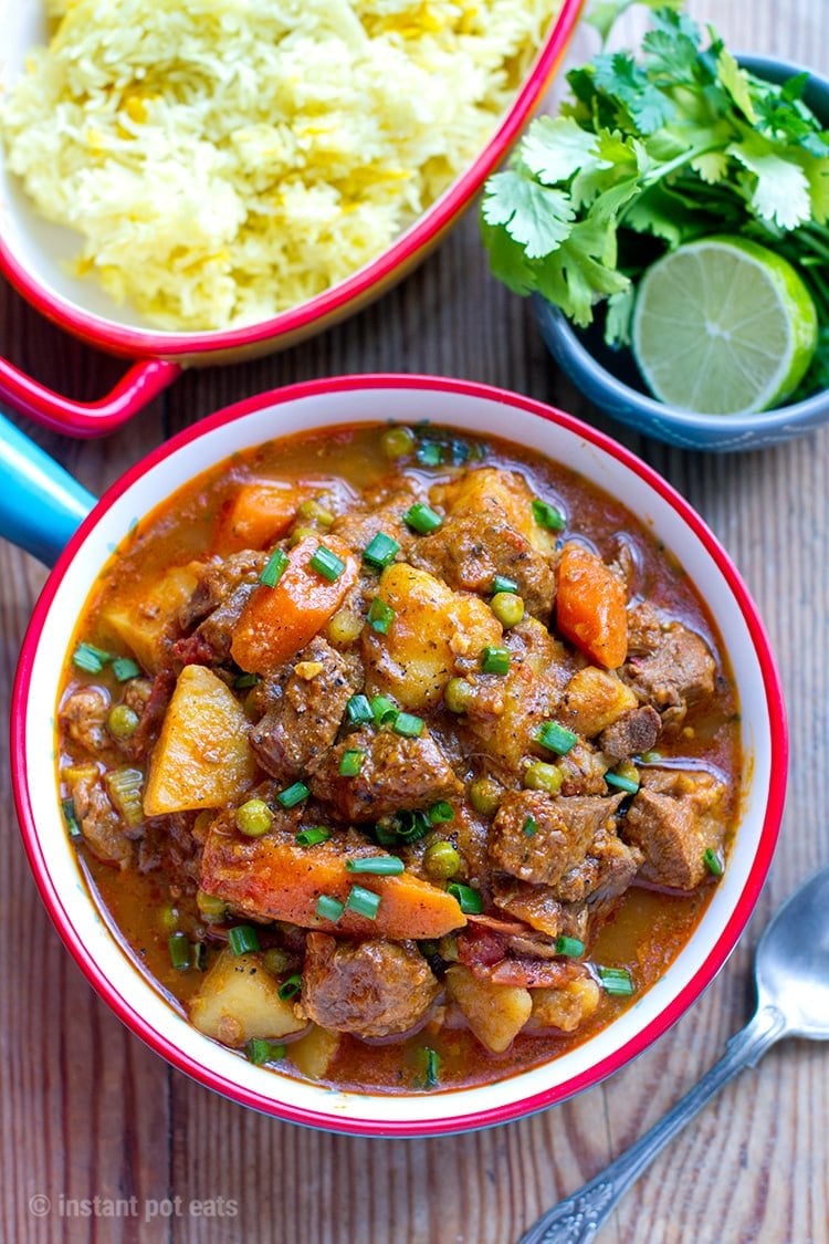 Instant Pot Moroccan Lamb Stew With Potatoes