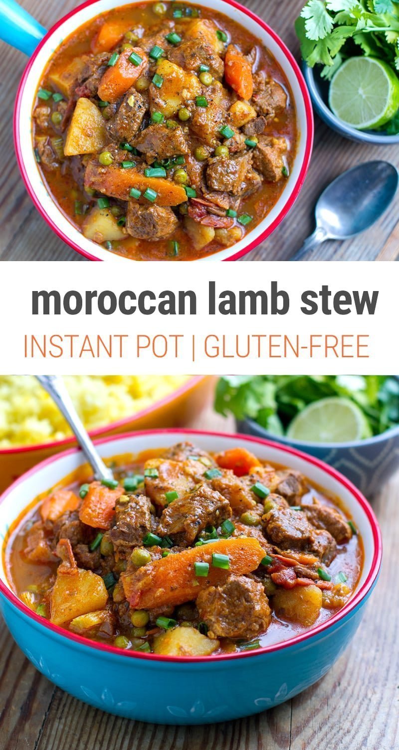 Instant Pot Moroccan Lamb Stew With Potatoes