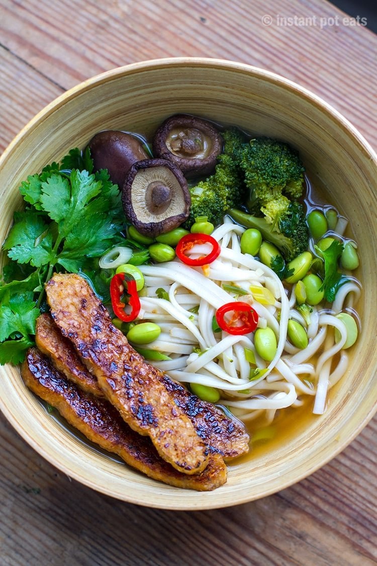 Instant Pot Udon Soup (Vegan)