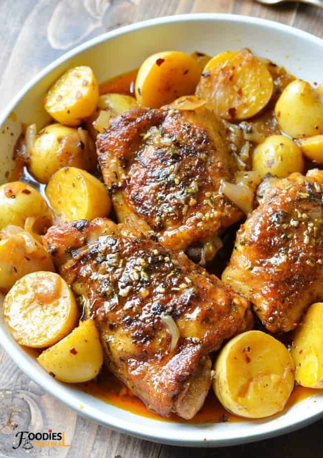 Instant Pot Chicken Thighs and Potatoes