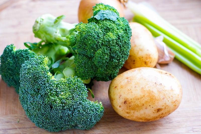 Instant Pot broccoli soup ingredients