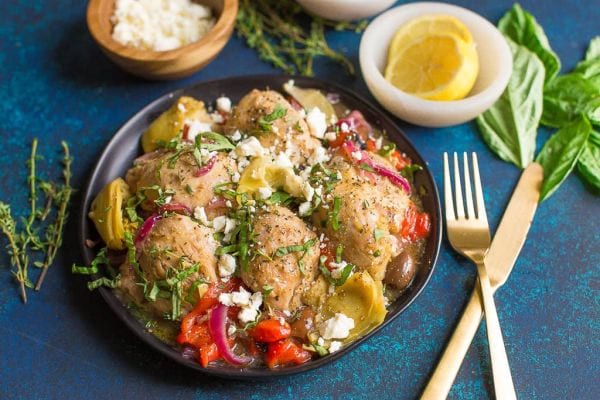 Instant pot greek online chicken thighs